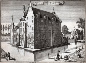Rijsenburgin linna. (kaiverrus tekijältä Flemish School