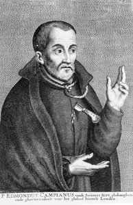 Saint Edmund Campion Jacques Neeffsin printistä tekijältä Flemish School