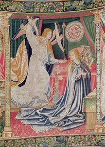 The Annunciation, Bryssel-työpaja, n. 1510 tekijältä Flemish School