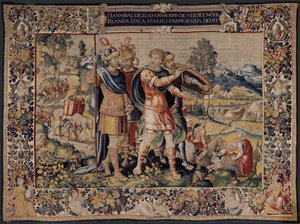 Hannibalin historia, n. 1570 (kuvakudos) tekijältä Flemish School