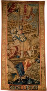 Portugalilaiset Intiassa - Tournain flaamilainen kuvakudos 1500-luvun ensimmäiseltä neljännekseltä - Musee de la Marine de Lisbon (Portugali) tekijältä Flemish School