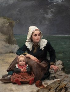 Le Grain (Squall), n. 1871-81 (öljy kankaalle) tekijältä Félicie (1831 88) Schneider