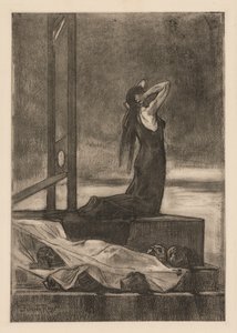 Kuolemanrangaistus: Kuoleman tuska (Todesstrafe: La peine de mort) tekijältä Félicien Rops