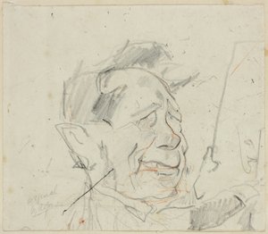Luonnos Ferdinand Marinuksesta tekijältä Félicien Rops
