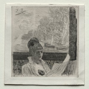 Nuori nainen. tekijältä Félicien Rops
