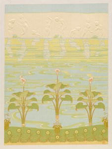 Decoració en rajoles esmaltades per a bany, 1898. finlandès tekijältä Félix Albert Anthyme Aubert