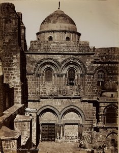 Albumi Palestine 1887: Pyhän haudan basilika Jerusalemissa tekijältä Félix Bonfils