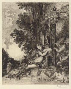 The Goddess Discord [La Discord] tekijältä Félix Bracquemond, after Gustave Moreau