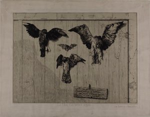 Oven yläosa tekijältä Félix Henri Bracquemond