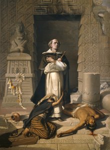 Bartolome de Las Casas, intiaanien puolustaja (öljy kankaalle)
