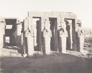 Gournah Thebes, Palais Dit le Memnonium, 1851-52, painettu 1853-54. tekijältä Félix Teynard
