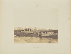 Karnak (Theba). Yleiskuva raunioista kaakosta, T:ssä