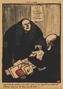 Rikokset ja rangaistukset II, 759: Kysymys ei ole siitä, onko... tekijältä Félix Vallotton