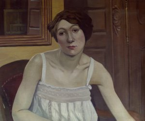 Naisen puolipitkä muotokuva tekijältä Félix Vallotton