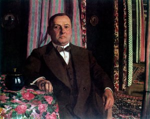 "Georg E. Haasenin muotokuva", 1913. tekijältä Félix Vallotton