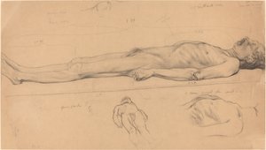 The Corpse Study for the Dead Christ, 1893. tekijältä Félix Vallotton