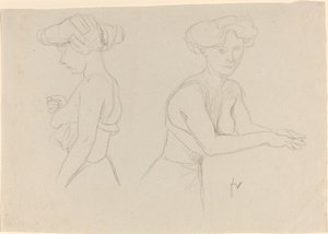 Kaksi tutkimusta naisen pukeutumisesta tekijältä Félix Vallotton