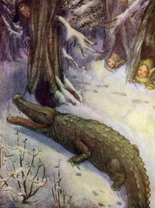 Krokotiili tekee tik-tik (värilitografia)
