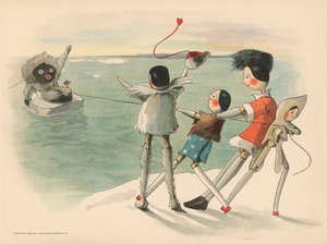 Kuvitus The Golliwoggs Polar Adventuresista