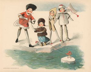 Kuvitus The Golliwoggs Polar Adventuresista
