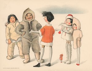 Kuvitus The Golliwoggs Polar Adventuresista
