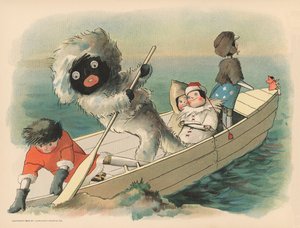 Kuvitus The Golliwoggs Polar Adventuresista