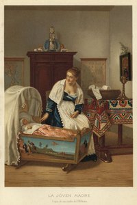 Nuori äiti (chromolitho)