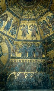 Mosaiikki Firenzen St Johns Baptistryn kupolikatossa (mosaiikki)