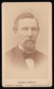B.B. Kelloggin muotokuva, ennen vuotta 1876. tekijältä Folsom Photo