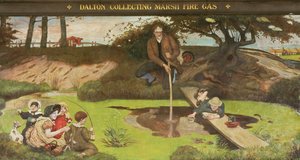 Dalton kerää Marsh Fire Gas -kaasua tekijältä Ford Madox Brown