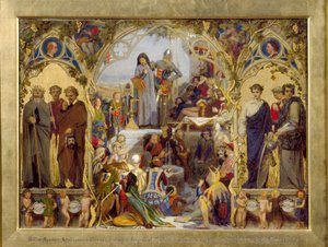 Les llavors i els fruits de la poesia anglesa, 1845-1853 finlandès tekijältä Ford Madox Brown