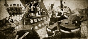 Bridgewater-kanavan avaaminen, 1768, kuvitus teoksesta "Hutchinson