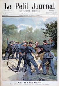 Tappelu saksalaisten sotilaiden ja baijerilaisten upseerien välillä, Saksa, 1898 tekijältä Fortuné Méaulle