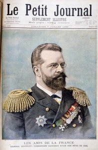 Amiraali Nikolai Skrydlov, Venäjän merivoimien upseeri, 1895 tekijältä Fortuné Méaulle