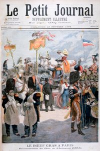 Lihotun härän juhlat Pariisissa 1896 tekijältä Fortuné Méaulle