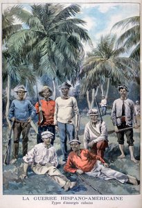 Kapinalliset kuubalaiset Espanjan ja Amerikan sodan aikana, 1898 tekijältä Fortuné Méaulle