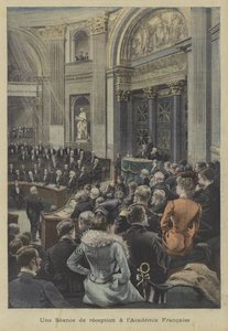 Vastaanotto Academie Francaisessa, Pariisissa tekijältä Fortune Louis Meaulle