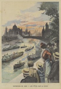 Kelluva karnevaali Seine-joella vuoden 1900 Universelle-näyttelyn aikana Pariisissa