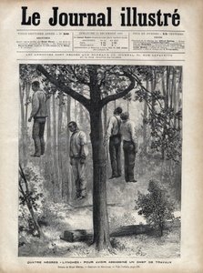 Neljä mustaa lynssiä hakattiin kuoliaaksi ja hirtettiin työmestarin murhasta Floridassa tekijältä Fortune Louis Meaulle