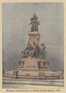 Monumentti Saint-Quentinin puolustamisen muistoksi vuonna 1557