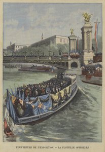 Vuoden 1900 Exposition Universelle -näyttelyn avaaminen Pariisissa: virallinen laivasto