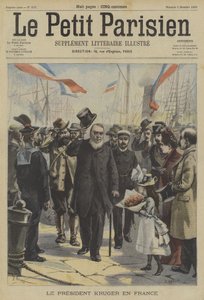 Transvaalin entinen presidentti Paul Kruger saapuu Ranskaan