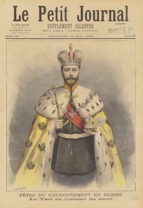 Venäjän tsaari Nikolai II kruunausvaatteissaan