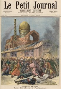 Kolera Venäjällä: The Troubles in Astrakhan, julkaisusta "Le Petit Journal", 6. elokuuta 1892 tekijältä Fortune Louis Meaulle and Henri Meyer