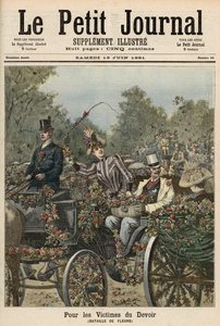Velvollisuuden uhreille: Kukkien taistelu, Le Petit Journalista, 13. kesäkuuta 1891