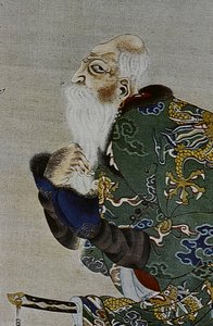 Kahdeksastoista vuosisadan suuret Ainu-johtajat: Itokoi ja Shinichi Akkeshista, Chosama Uraashibetsusta ja Shonko Noshappusta, erityisesti, kuva. tekijältä Fosco Maraini