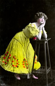 Gabrielle Ray 1883-1973, englantilainen näyttelijä, 1900-luvun alku.