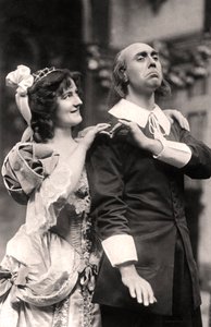 Louie Pounds ja Powis Pinder elokuvassa Lady Tatters, 1907. tekijältä Foulsham and Banfield