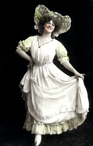 Marie Studholme 1875-1930, englantilainen näyttelijä, 1900-luvun alku.