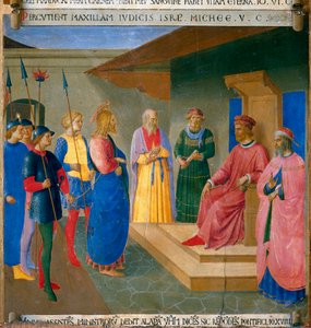 Kristus ennen Kaiphusta, yksityiskohta tekijältä Fra  Angelico